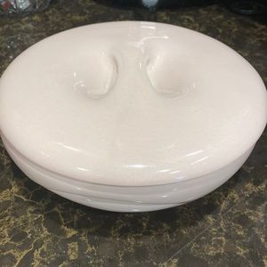 Russel Wright Iroquois Casual Pink 2 quart covered casserole dish Vintage 1957